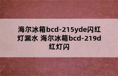 海尔冰箱bcd-215yde闪红灯漏水 海尔冰箱bcd-219d红灯闪